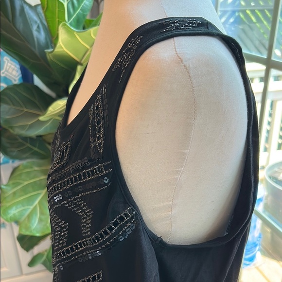 Express Black Embellished Women's Tank Top- Size Large - Picture 4 of 9